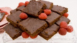 Christine Tizzard  luscious Chocolate Brownies with strained baby food plums on Best Ever Recipes