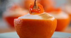 Rachel Khoo mini orange trifles with candied carrot recipe on Rachel Khoo’s Cosmopolitan Cook