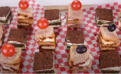 Carla Hall Mini Sandwich Checkerboard on The Chew