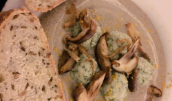 Rachael Khoo  wild mushroom soup with dill fish balls on Rachel Khoo’s Cosmopolitan Cook