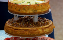 Ian’s trio of spicy and herby baked cheesecake on The Great British Bake Off