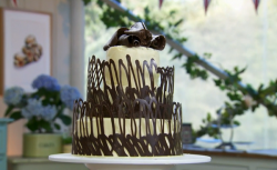 Mary Berry Three-Tiered Chocolate Fudge Creation on The Great British Bake Off Masterclass