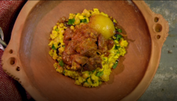 Chickpea and freekeh skhina with lamb shanks recipe on Shane Delia’s Moorish Spice Journey