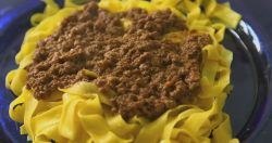 Michael Portillo and monica’s tagliatelle al ragu bolognese from Le Sfogline on the Great  ...