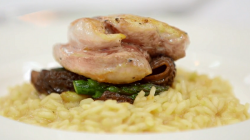 Danilo’s quail with risotto on MasterChef: The Professionals