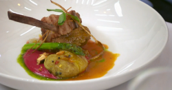 Bobby’s lamb cutlet with lamb neck with beetroot recipe MasterChef: The Professionals