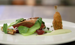 Mark’s pigeon leg and breast with port and red wine sauce recipe on MasterChef: The Profes ...