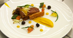Bobby’s pork belly with lentils dish on MasterChef: The Professionals