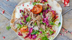 Jamie Oliver spiced lamb flat breads with cabbage pickle  on Jamie and Jimmy’s Friday Nigh ...