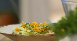 Mary Berry’s spiralised veg on Mary Berry’s Foolproof Cooking