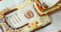 Ed Balls Ski Jump Cake with double cream recipe on The Great Sport Relief Bake Off