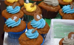 Ed Balls Banana and Raisin Muffins on The Great Sport Relief Bake Off