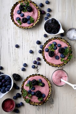 Raw Berry Tarts for Valentine’s Day