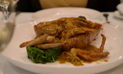Lobster Newburg as served to Michael Portillo at Delmonico restaurant in New York on Great Ameri ...