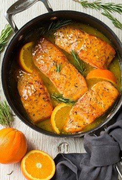 Jaclyn’s Orange-Rosemary Glazed Salmon