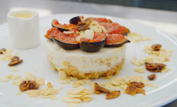 Caron’s Cheesecake with Blue Cheese dessert on MasterChef