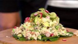 Simon Rimmer’s Crab Avocado with Pickled Cucumber Salad Recipe on Sunday Brunch