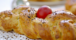 Tsoureki Greek Easter bread on Mary Berry’s Easter Feast