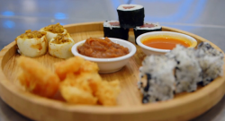 Chris’ Indian Sushi dish on MasterChef