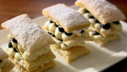 Lorraine Pascale’s blueberry and lemon millefeuille on Saturday Kitchen