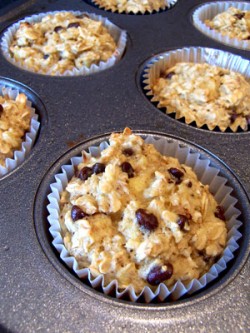 Banana Oatmeal Cups with Chocolate Chips