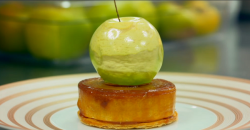 Bramley apple with sea salted butternut caramel dessert served at The Ritz on Dish on The Food Chain