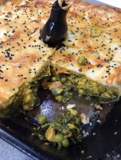 Nigel Barden’s Paneer Cheese with Spinach and Pea Pie on Drivetime