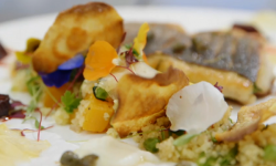 Pedro’s fillet of sea bass with couscous  on MasterChef