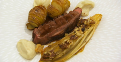 Annie’s pan fried duck breast with artichokes on MasterChef