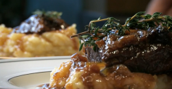 Ricky’s beef brisket with scottish whisky sauce dish on The One Show