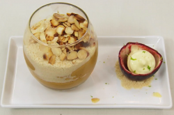 Pedro’s Camel’s Drool – Dulce De leche Mousse with Almonds and whipped Cream o ...