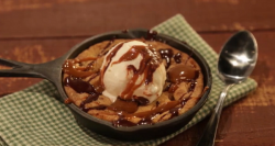 Chocolate Chip Pecan Skillet Cookie Sundaes on The Chew
