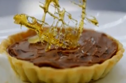 Kath’s chocolate and ginger tart on MasterChef