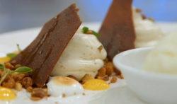 Jack’s deconstructed coriander cheesecake  on MasterChef