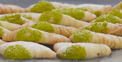 Laure, Christian and Sebastien’s Sfogliatelle on Bake Off Creme de la Creme