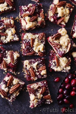 CRANBERRY PECAN CRUMB BARS