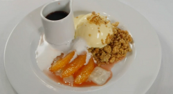 Jane’s gin and tonic jelly with gin syrup dessert on Masterchef