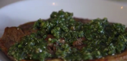 Tom Kerridge’s grilled lamb with salsa Verde on Food Detectives