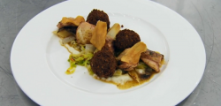 Jack’s partridge with artichoke puree on Masterchef 2016