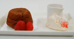 Jen’s chocolate fondant dessert on MasterChef