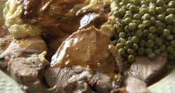 Gavin’s roast lamb with peas dish on Rick Stein’s Long Weekends