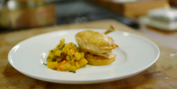 James martin’s pumpkin pickle with chicken breast dish on Saturday Kitchen