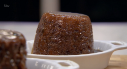 Rob and Tom sticky toffee pudding dessert on Chopping Block
