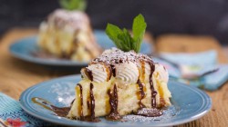 Emeril Lagasse’s Banana Cream Pie dessert on The Rachael Show