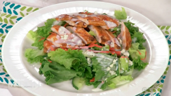 Irene’s grilled buffalo chicken salad on The Marilyn Denis Show