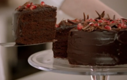 Nigella Lawson’s chocolate cake on typhoo tea advert