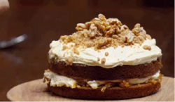 Matt’s carrot cake with carrot and onion jam on MasterChef Australia