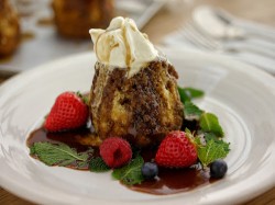 Simon Rimmer’s Easy Caramel Pudding with Toffee Sauce on Sunday Brunch