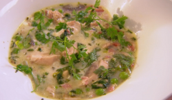 Denise and Dan’s french chicken and bacon feast dish on Chopping Block