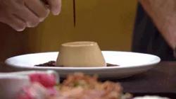 Coffee Panna Cotta with Chocolate Coffee Sauce on Masterchef Australia with Nigella Lawson